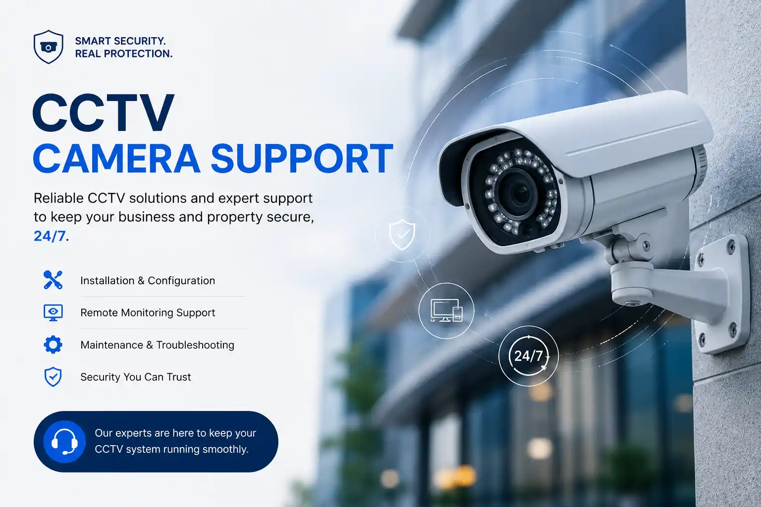 CCTV camera support, image quality checks and maintenance in Dubai