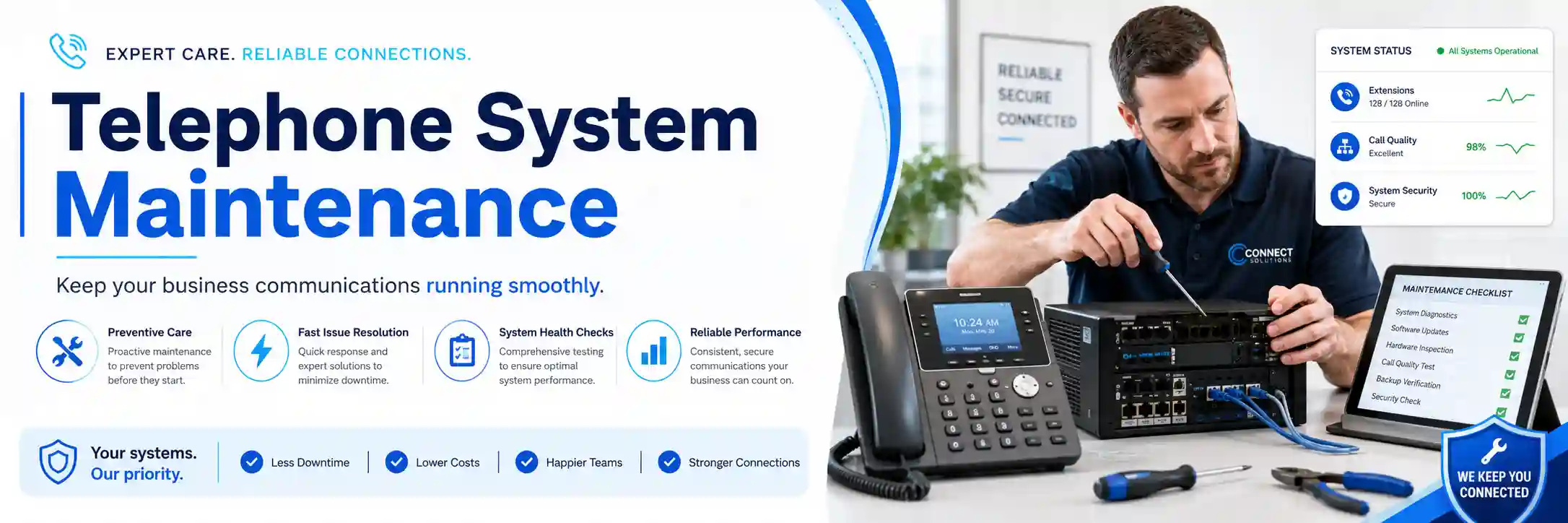 Business telephone system maintenance and PBX health checks in the UAE