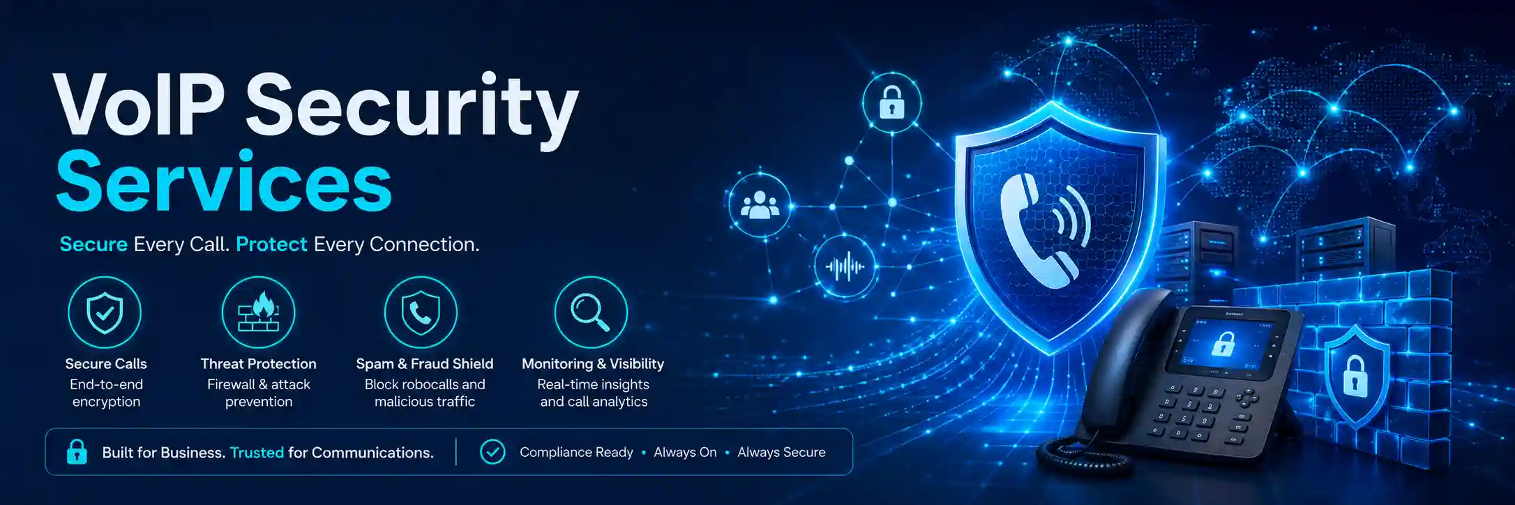 Secure VoIP and IP PBX communication environment for UAE businesses