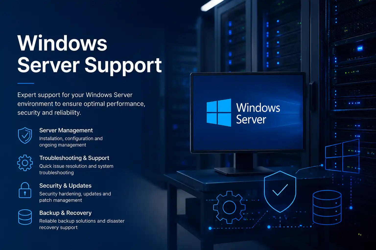 Windows support and troubleshooting for Dubai office computers